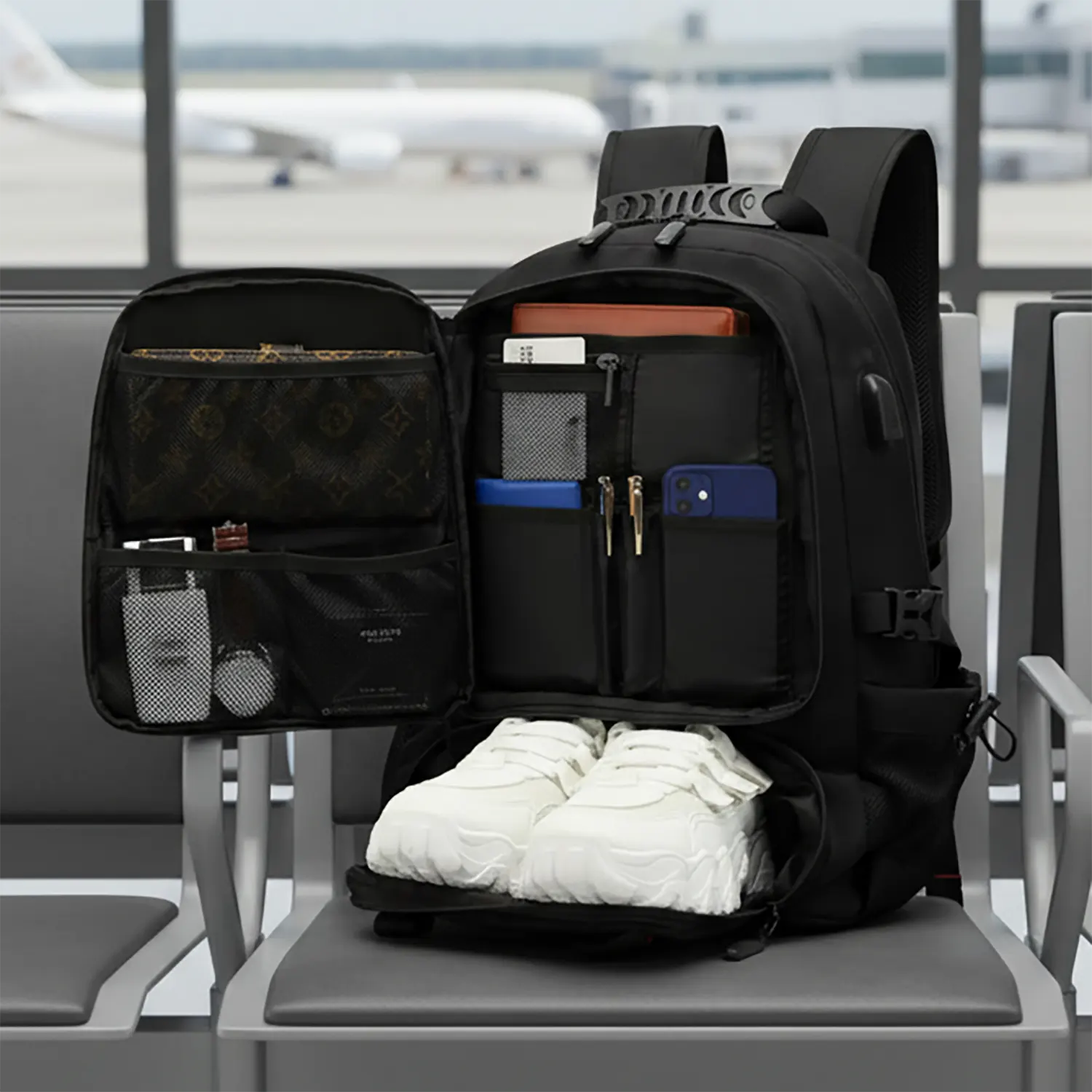 60L Expandable Waterproof Travel Backpack